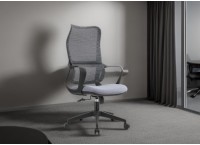 OFFICE CHAIR LATI-H (2 IN 1) HIGH BACK MESH BLACK